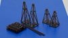 Omask 103204 Jack stand set Luftwaffe (3D print) 1/32